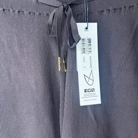 NWT MINKPINK SAMIRA RIB KNIT CULOTTE crop pants size Small - Picture 5 of 12